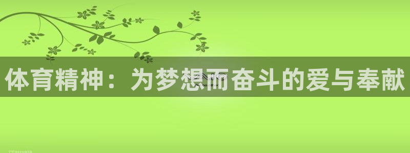 熊猫体育：体育精神：为梦想而奋斗的爱与奉献